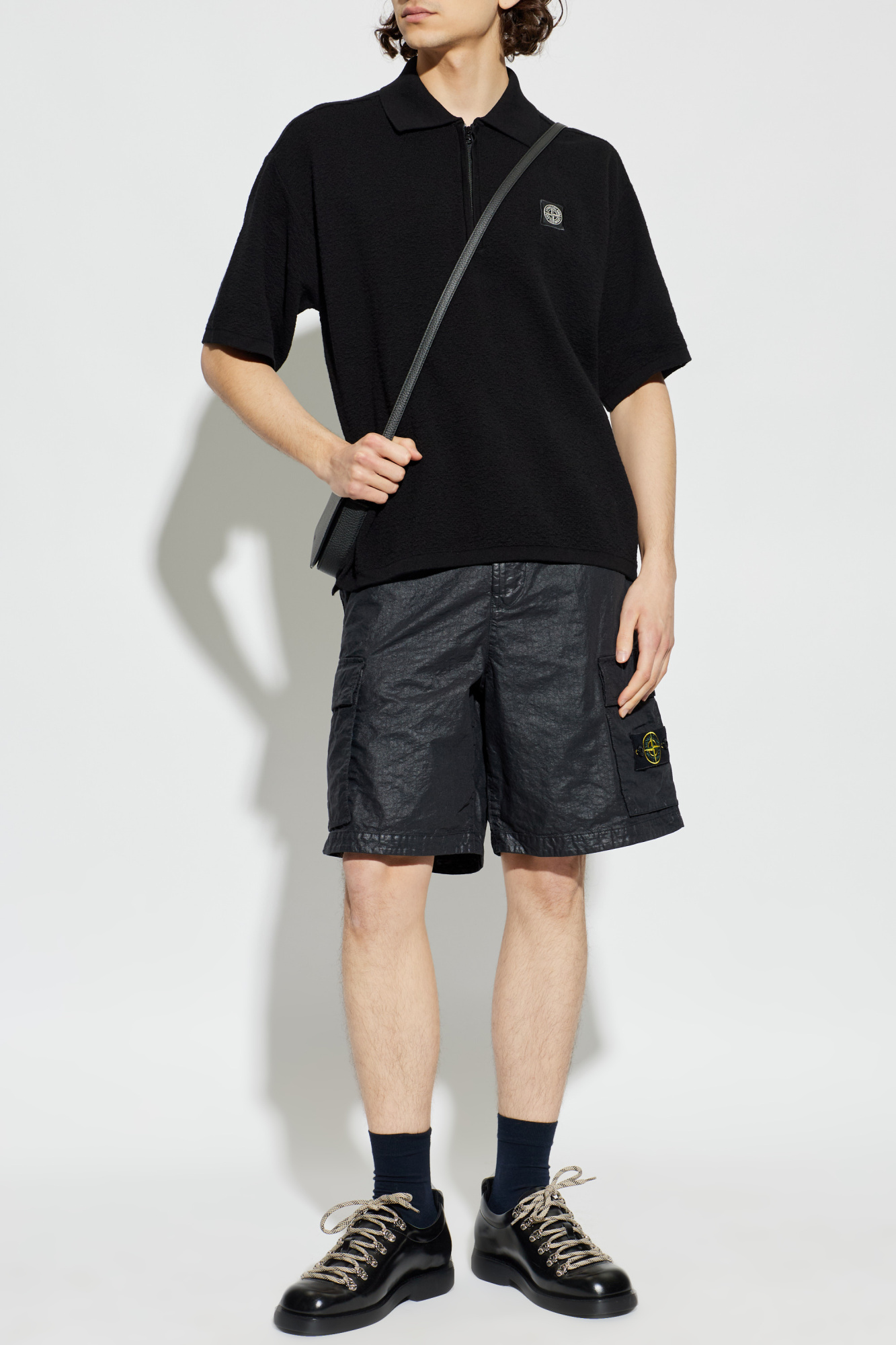 Stone Island Polo shirt with logo patch | Men's | Vitkac